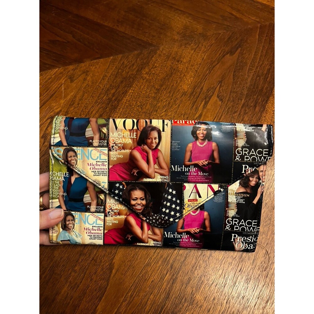 Michelle Obama Clutch Purse Envelope Bag